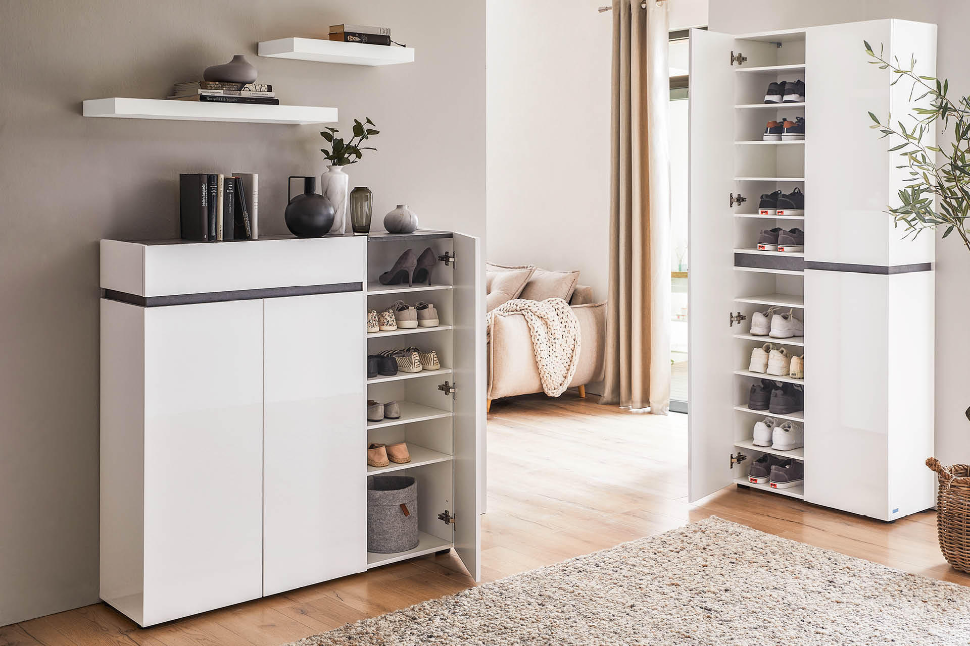 Garderobe weiß Serie Yes