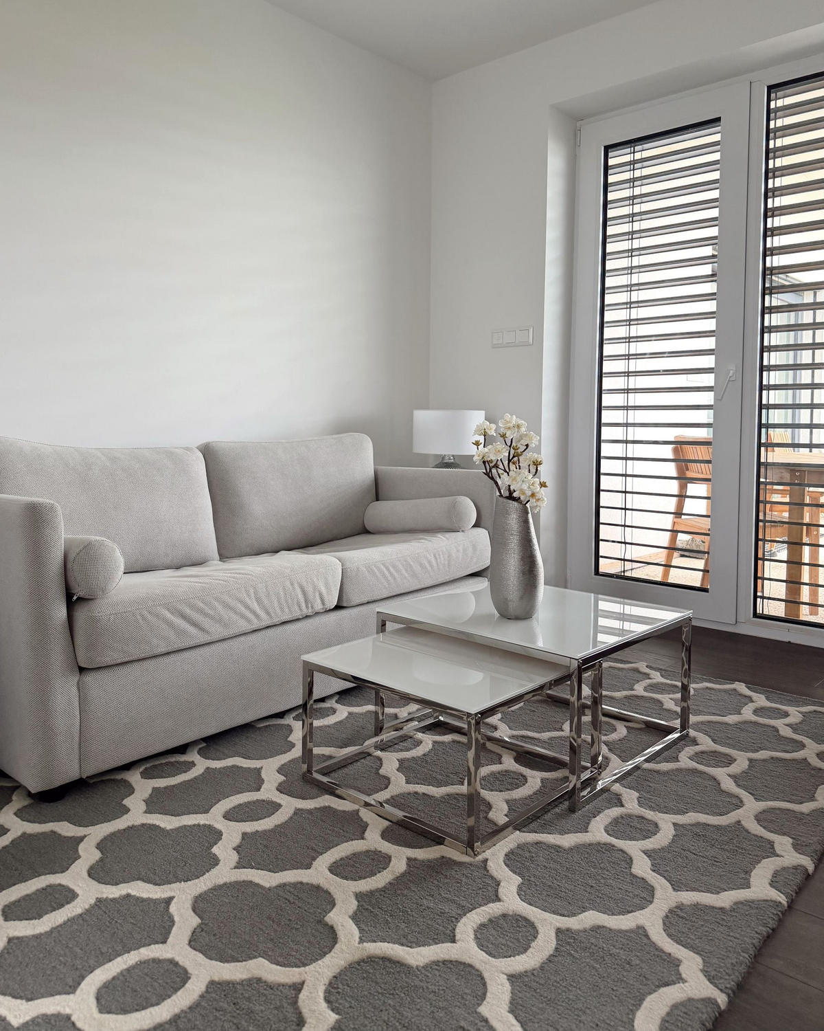 KURZFLOR-TEPPICH Zile 230/160 cm - Grau, Textil (160/230cm) - Beliani