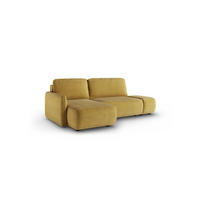 ECKSOFA Luka Mit Schlaffunktion - Gelb, Holzwerkstoff/Textil (229/148cm) - Fun Möbel
