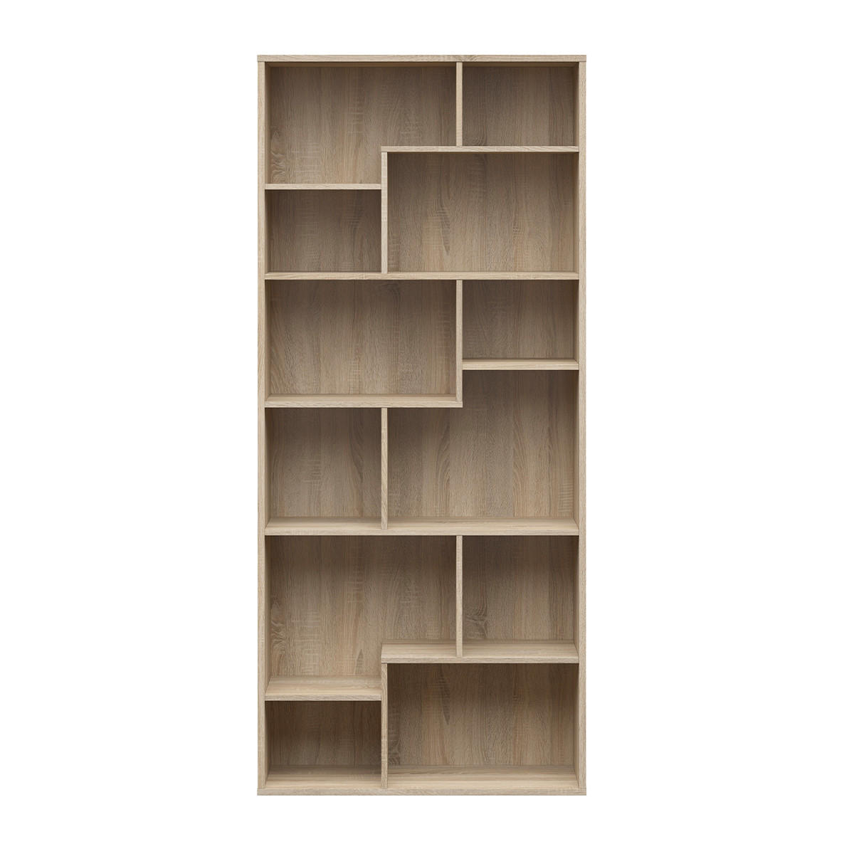 BÜCHERREGAL Edwin Holz - Braun, Holzwerkstoff (87.5/197/33.5cm) - Petits-meubles