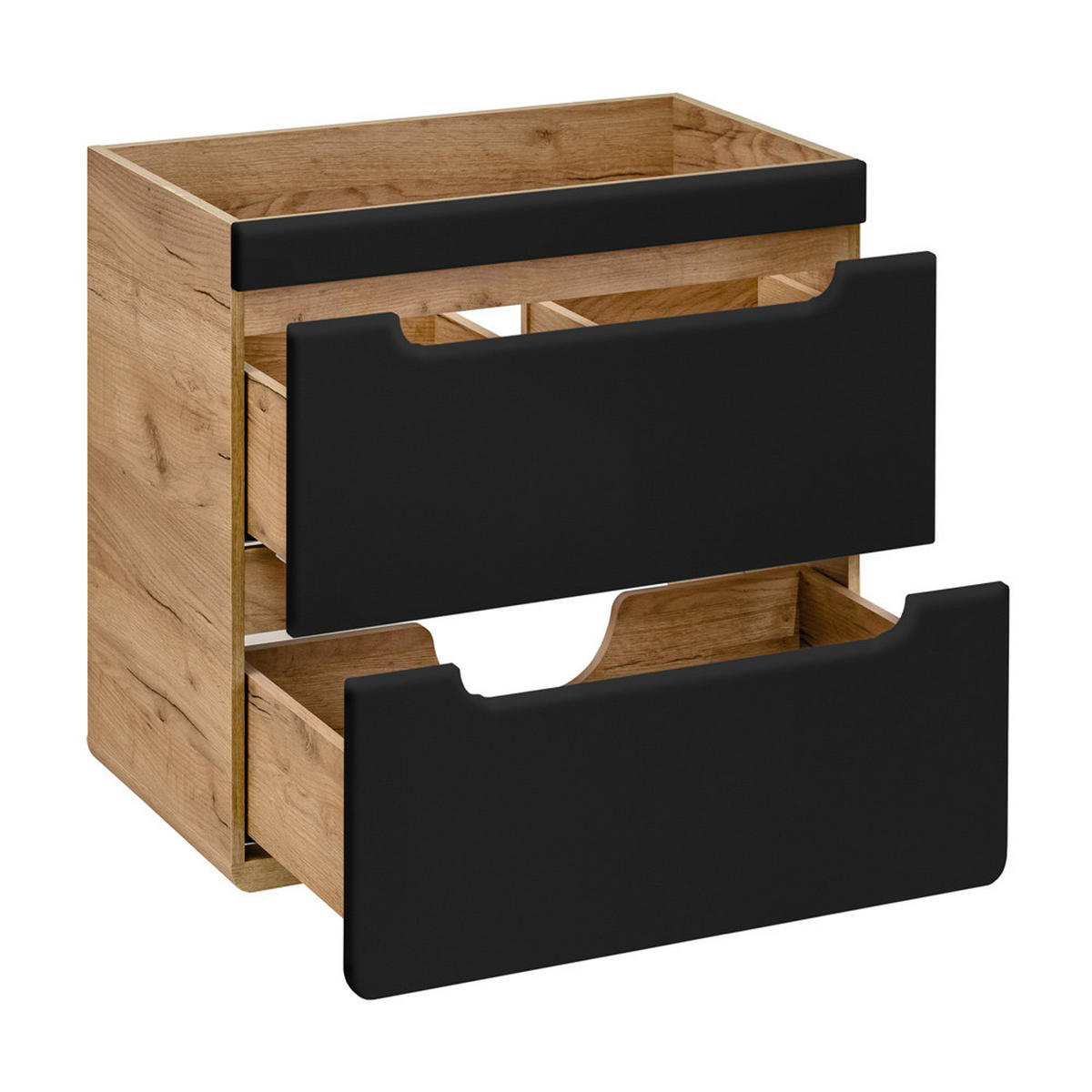 BADMÖBEL-SET 2-TLG. New-luton - Anthrazit, Holzwerkstoff (121/200/46cm) - Lomado