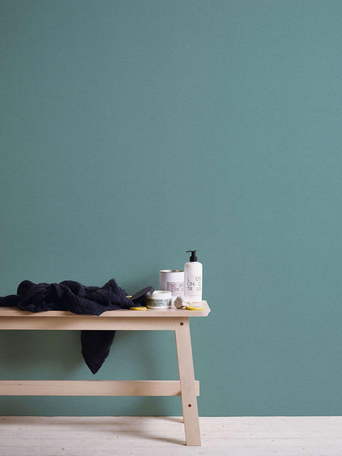 VLIESTAPETE Blau 53/1005 cm - Türkis, Textil (53/1000cm) - KUNSTLOFT