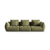 SOFA modular Bloom aus Samt hellgrün 4 Sitzplätze - Hellgrün, Textil (332/95/106cm) - Micadoni