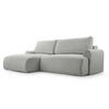 ECKSOFA mit Schlaffunktion Bordon, Hellgrau - Hellgrau, Textil (150/260cm) - Fedve