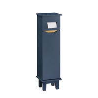 TOILETTENROLLENHALTER Blau - Blau, Holz/Holzwerkstoff (22/81/20cm) - SoBuy