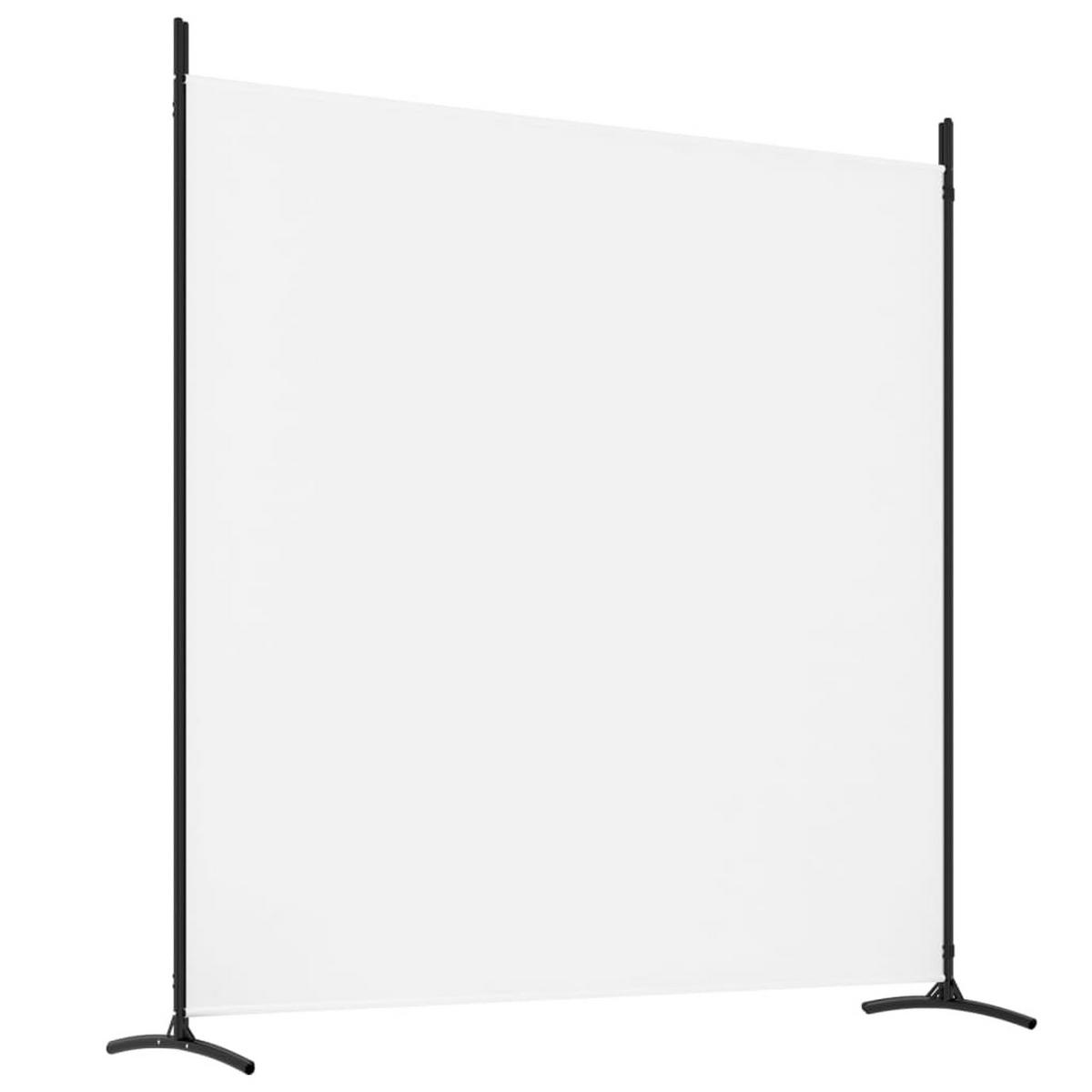 PARAVENT 4-teilig Weiss 698/180 Cm Stoff - Weiß, Textil (698/180/0.1cm) - vidaXL