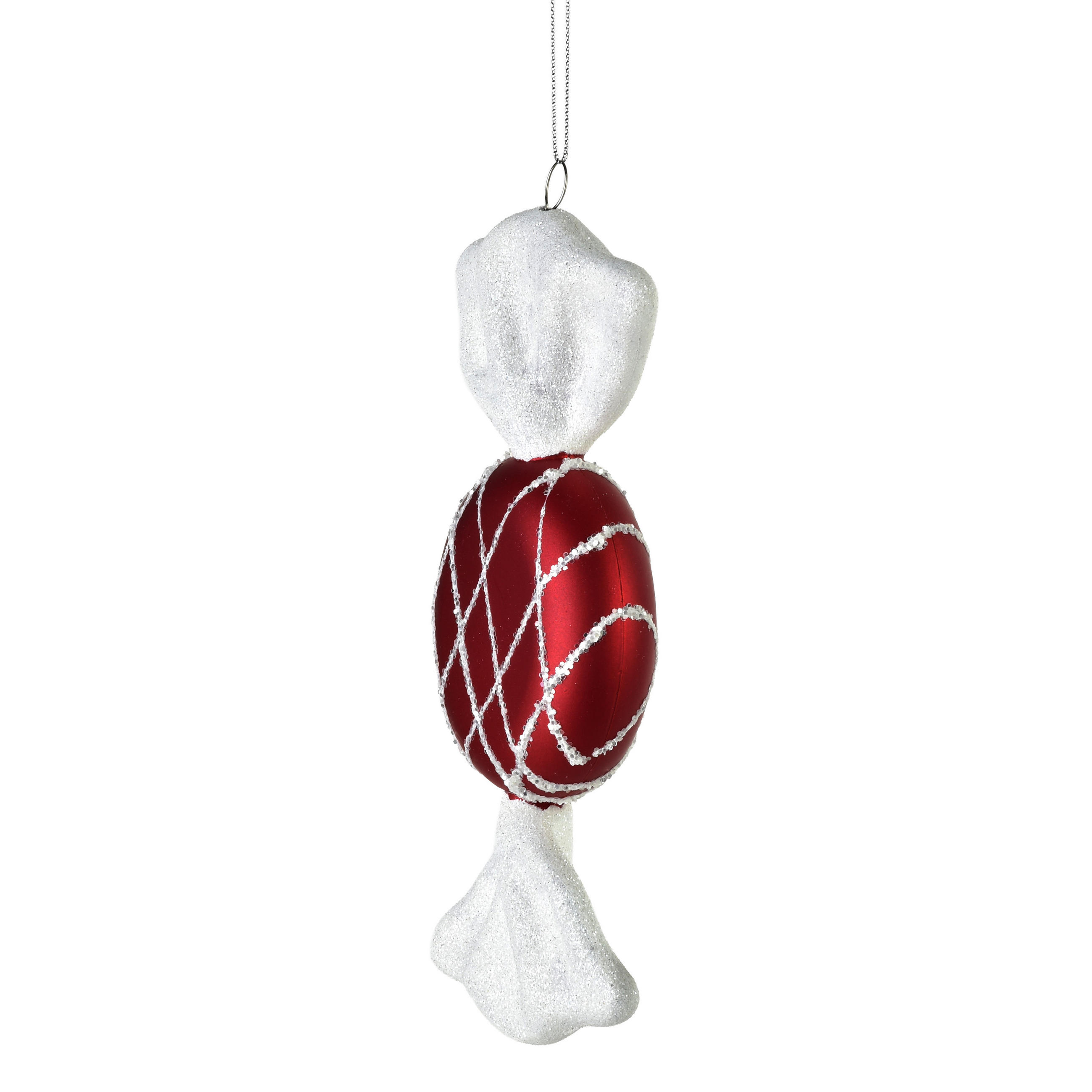 CHRISTBAUMANHÄNGER Santa Lila Rot 3x9x20 cm Kunststoff - Rot, Kunststoff (9/20/3cm) - Mondex