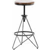 BARHOCKER Kalie, Holzsitz, Gestell Metall Silber - Silberfarben, Holz (43/82/43cm) - TPFLiving