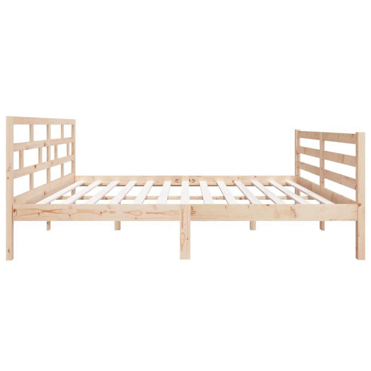 BETT Kent 146/195.5 cm - Braun, Holz (140/190cm) - Nettlife