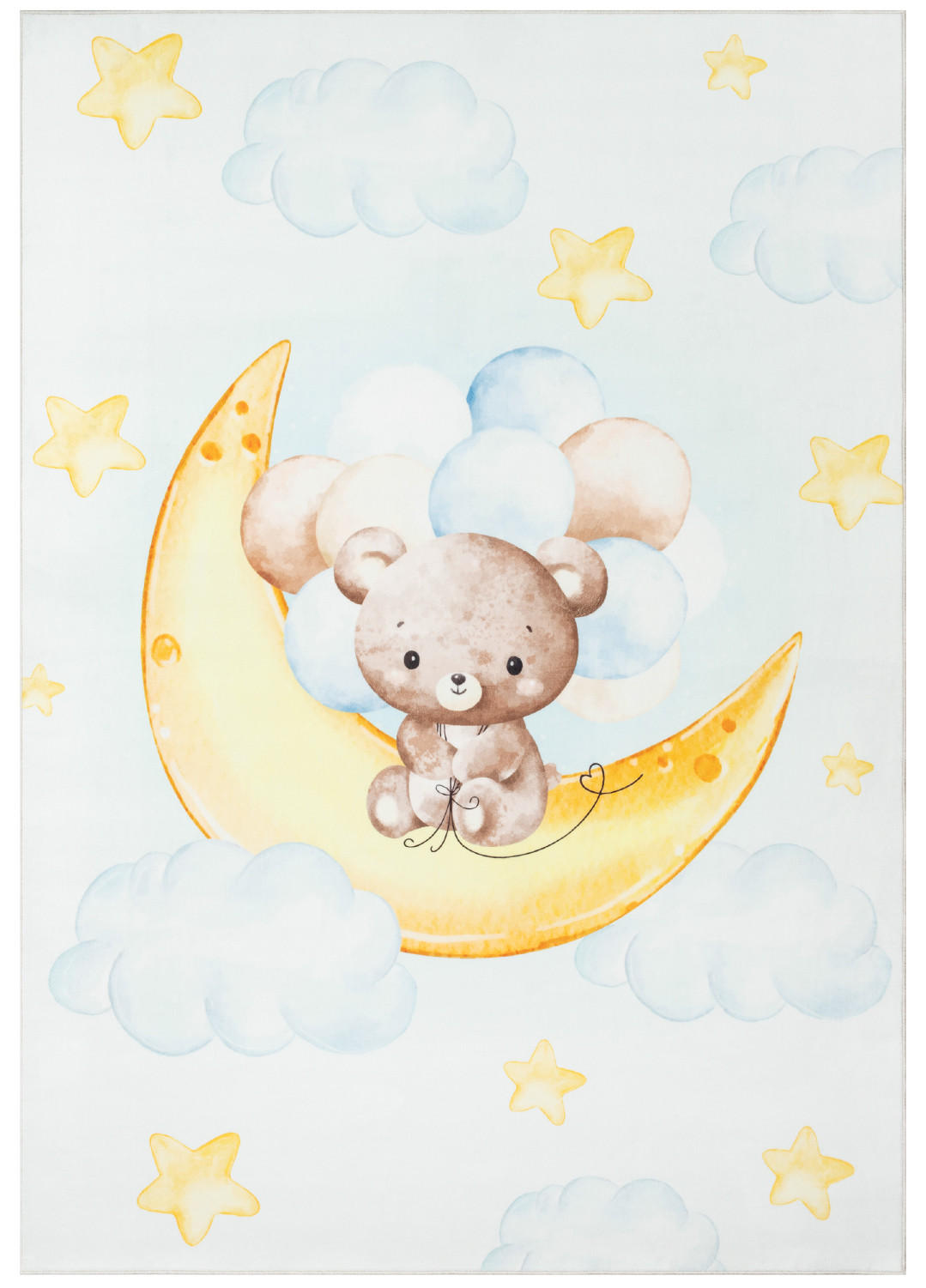 KINDERTEPPICH KIDS Creme Mond 160/230 cm - Creme, Textil (160/230cm) - Tapiso