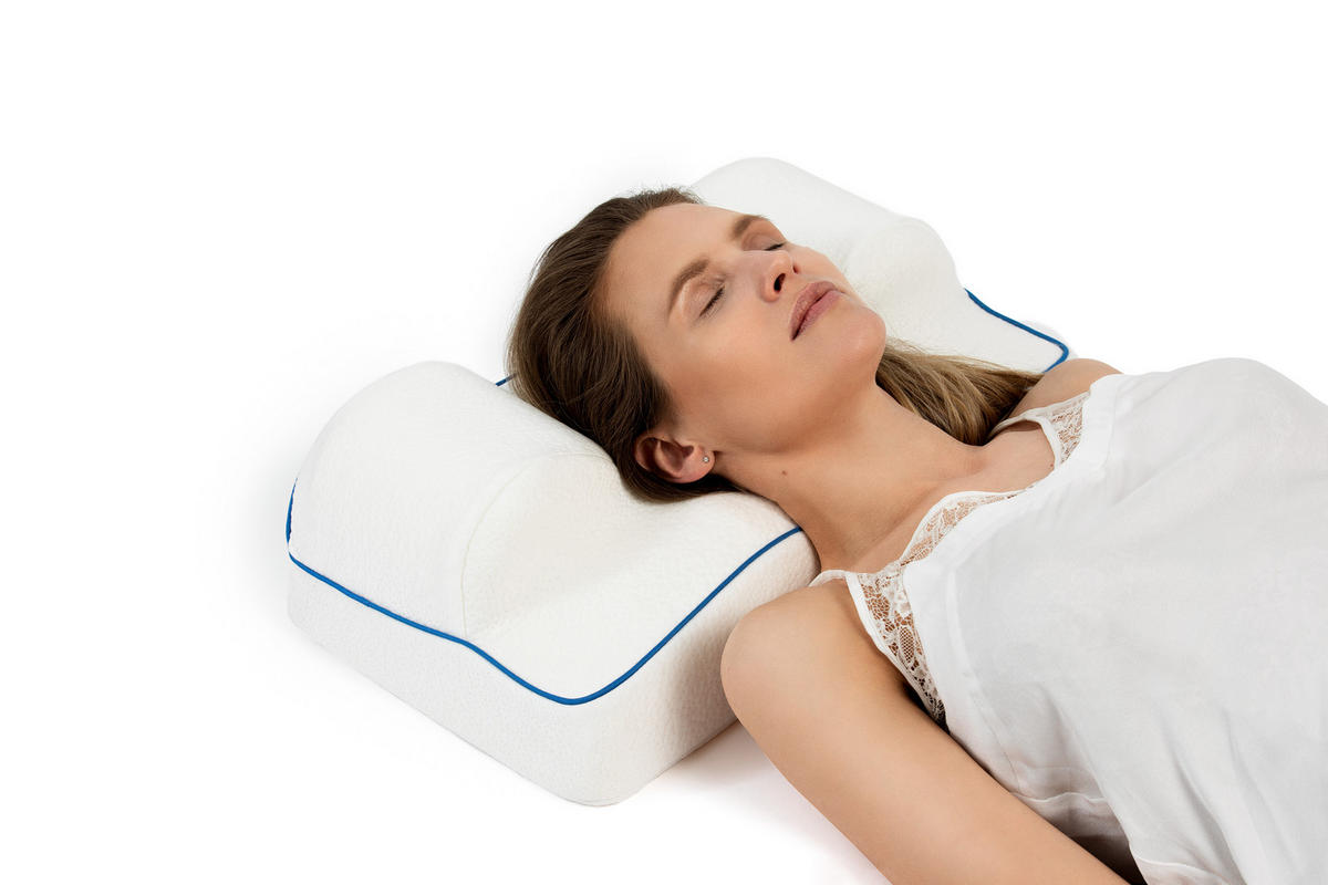 NACKENKISSEN - Weiß, Textil (54/30cm) - KomfortKissen