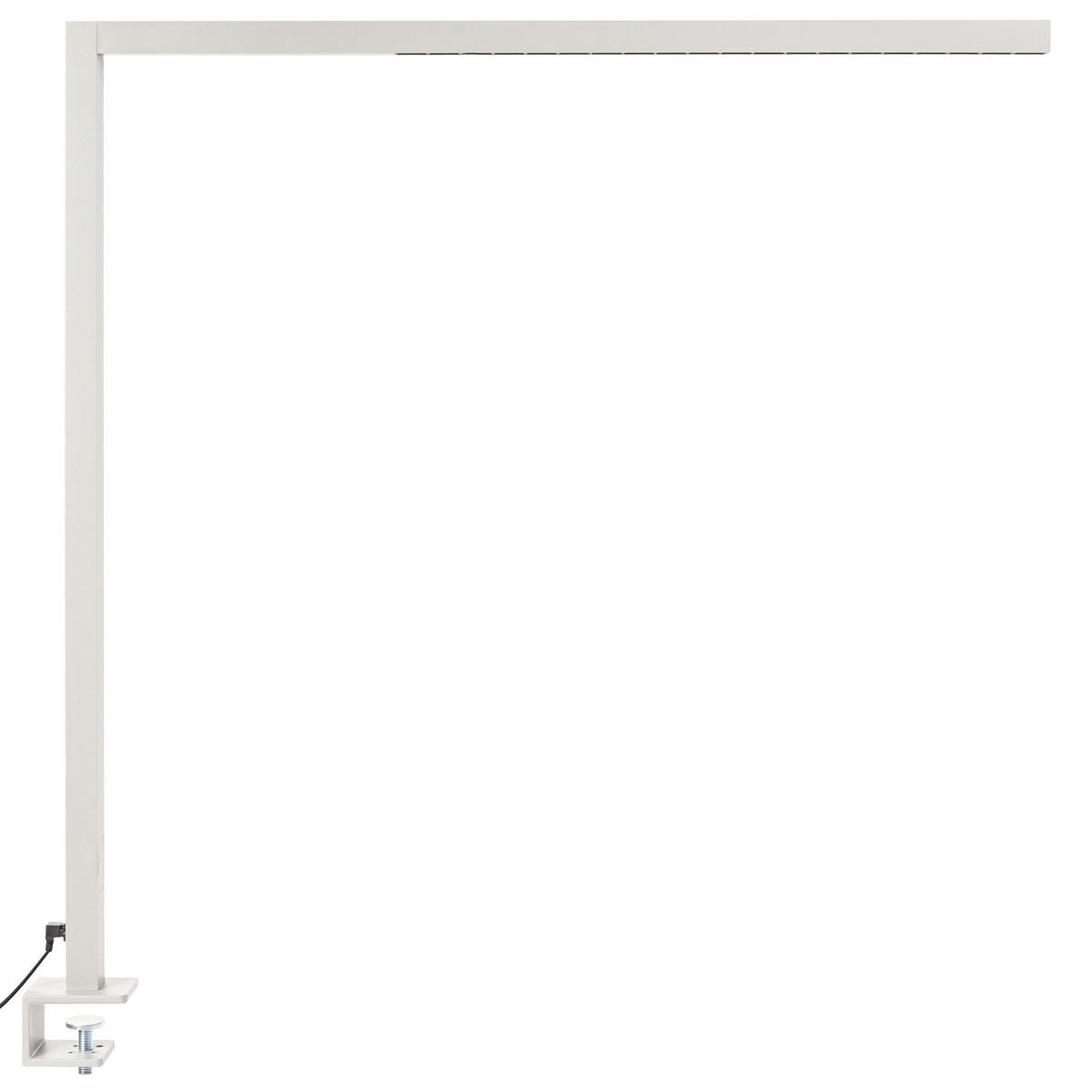 SCHREIBTISCHLAMPE Octant 4/121/120 cm - Silberfarben, Metall (4/121/120cm) - Beliani