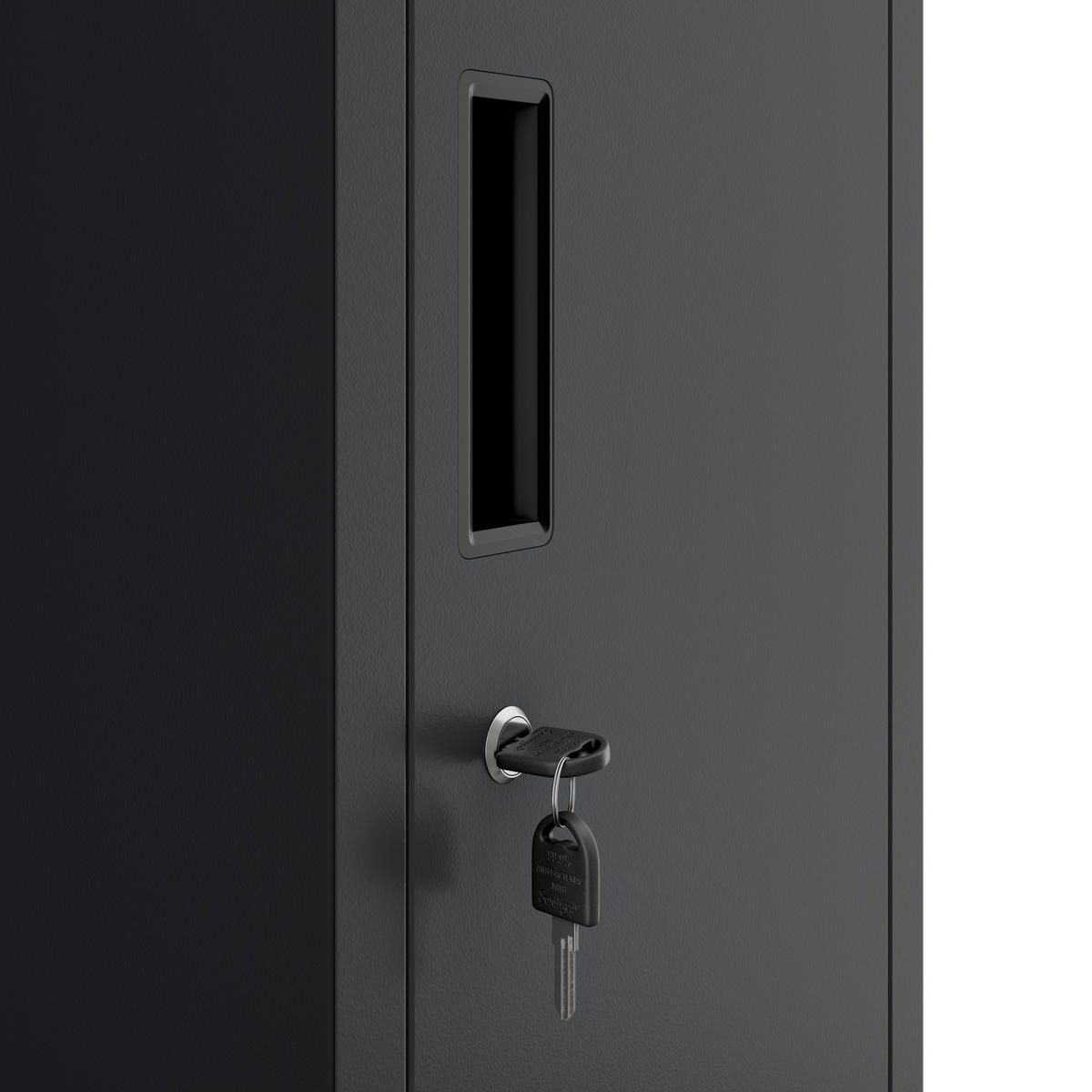 MITARBEITER-GARDEROBENSCHRANK BARTEK 1 PLUS - Anthrazit, Metall (29/172/45cm)