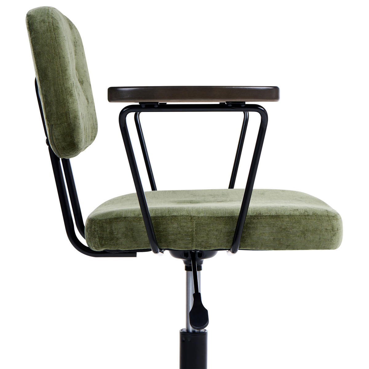 KANCELÁŘSKÁ ŽIDLE Látka Zelená Algerita - zelená barva, textil (62/77/62cm) - Beliani