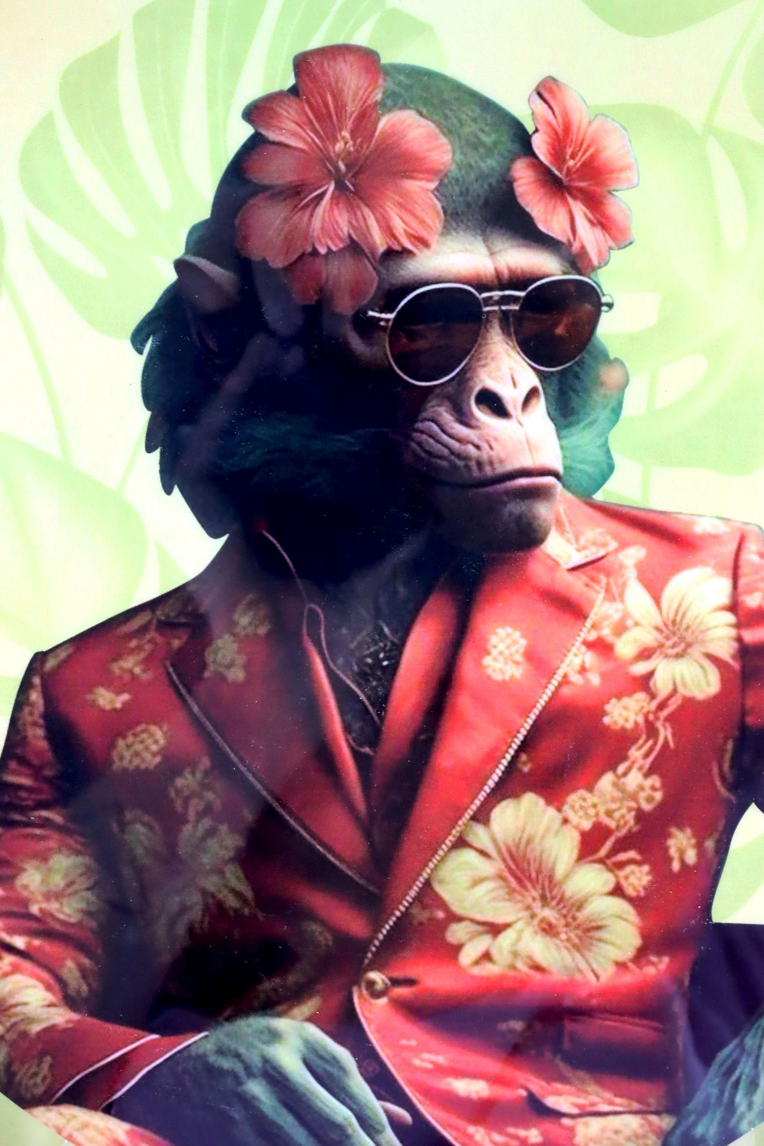 TABLETT Bohemian Monkey - Multicolor, Metall (2cm) - FURNARO