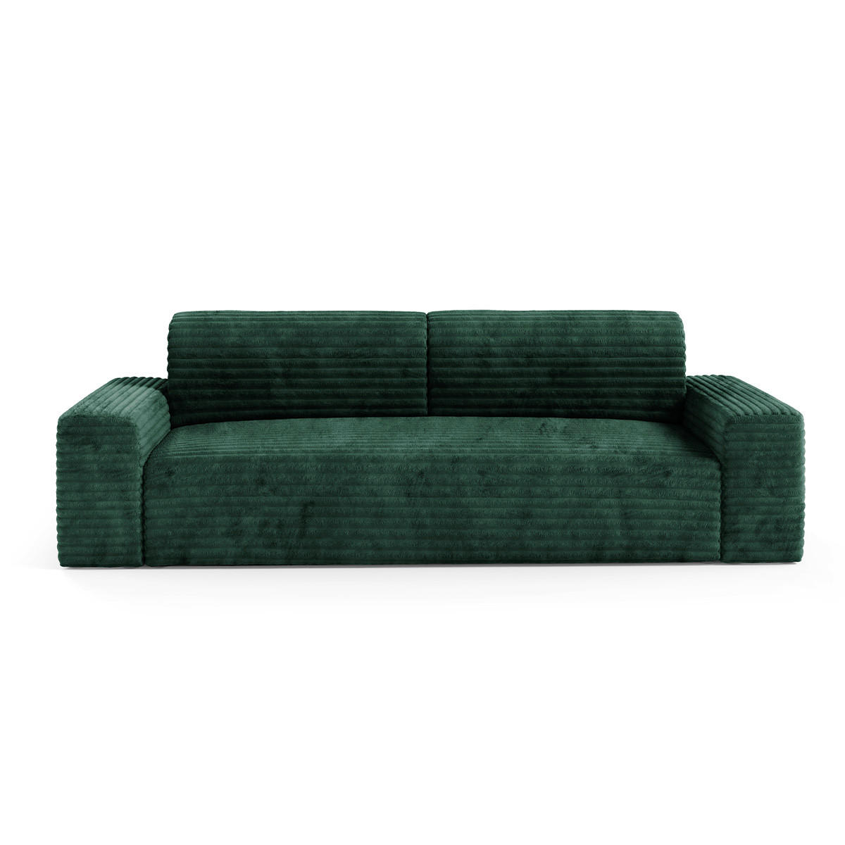 SOFA Fabio 3 Sitzplätze Grün - Grün, Holz (260/82/102cm) - Petits-meubles