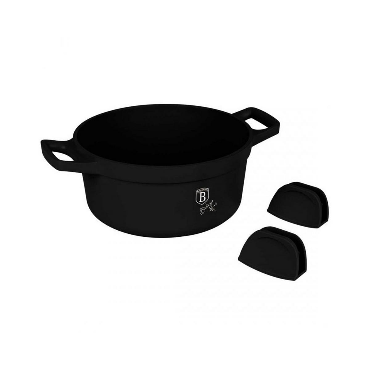 TOPF Schwarz 38/28/12.5 cm BH7784 - Schwarz, Metall (28cm) - Berlinger Haus