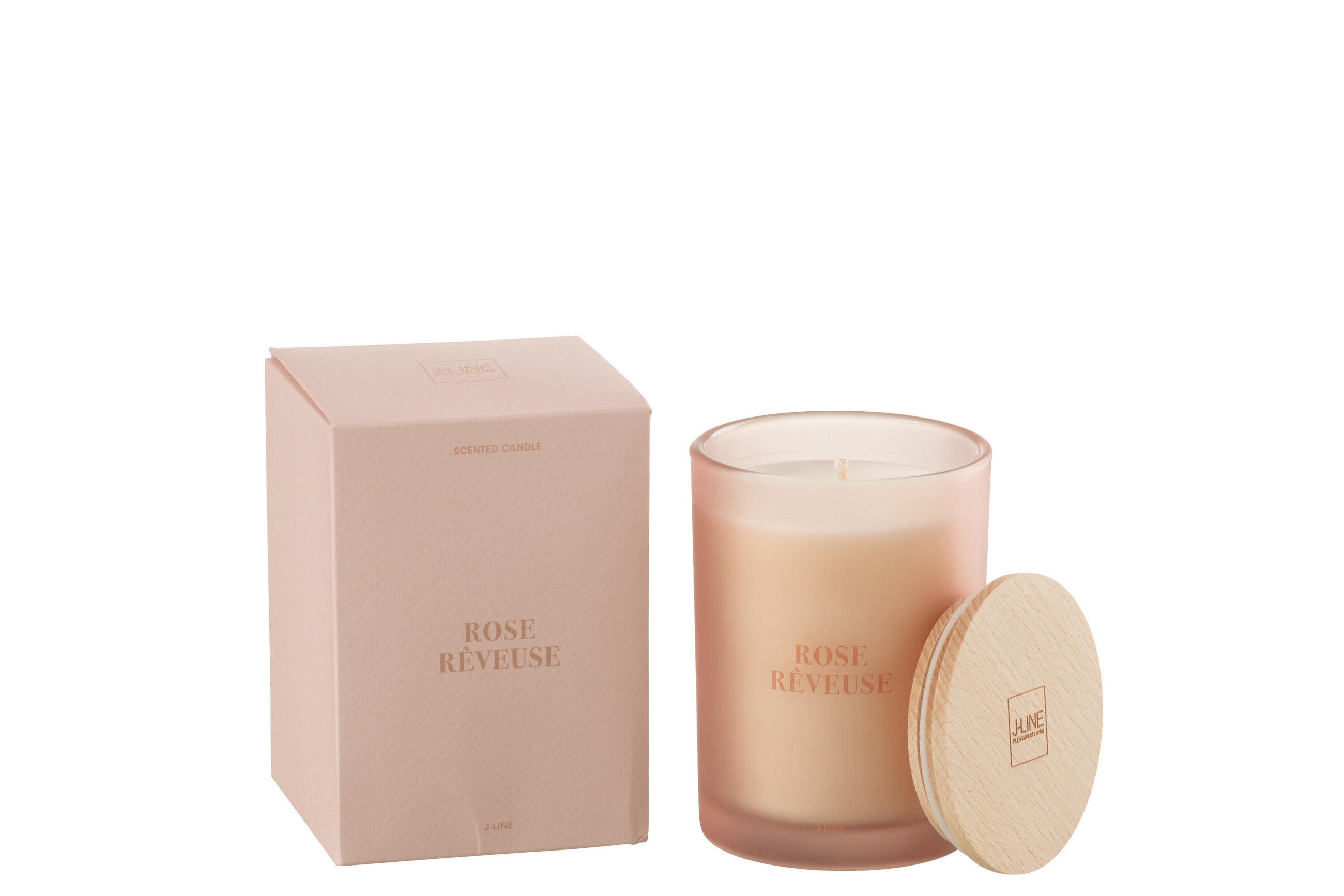 DUFTKERZE ACCORDS ESSENTIALS - Rosa - 38 Std. - Pink, Paraffin (8.5/12.5cm) - J-Line