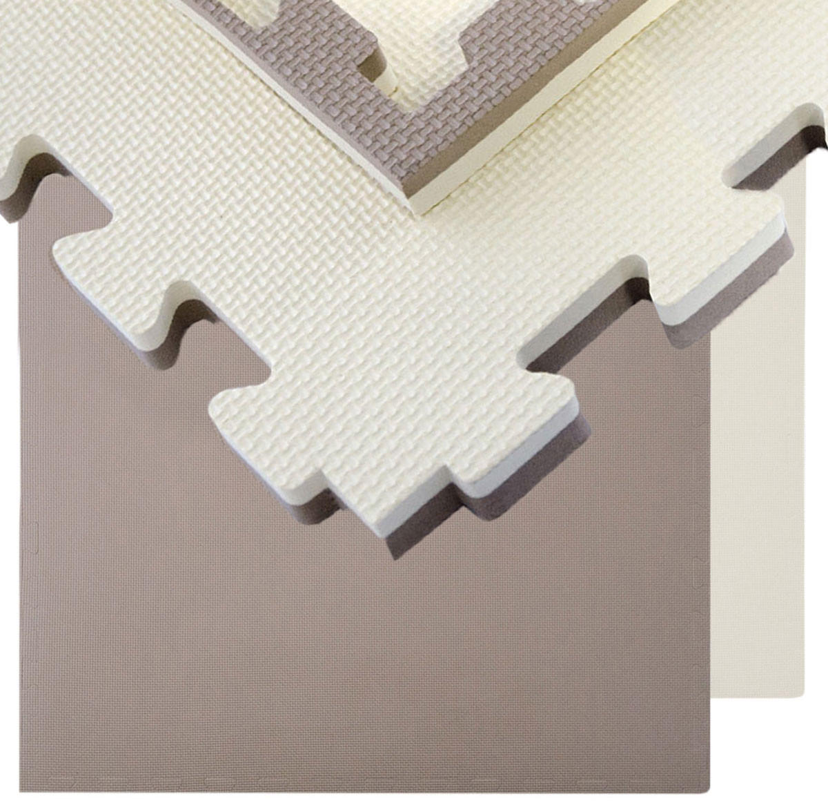 BODENSCHUTZMATTE 90x90x2,5 cm, Braun, 3er Set - Braun, Kunststoff (90/90cm) - eyepower