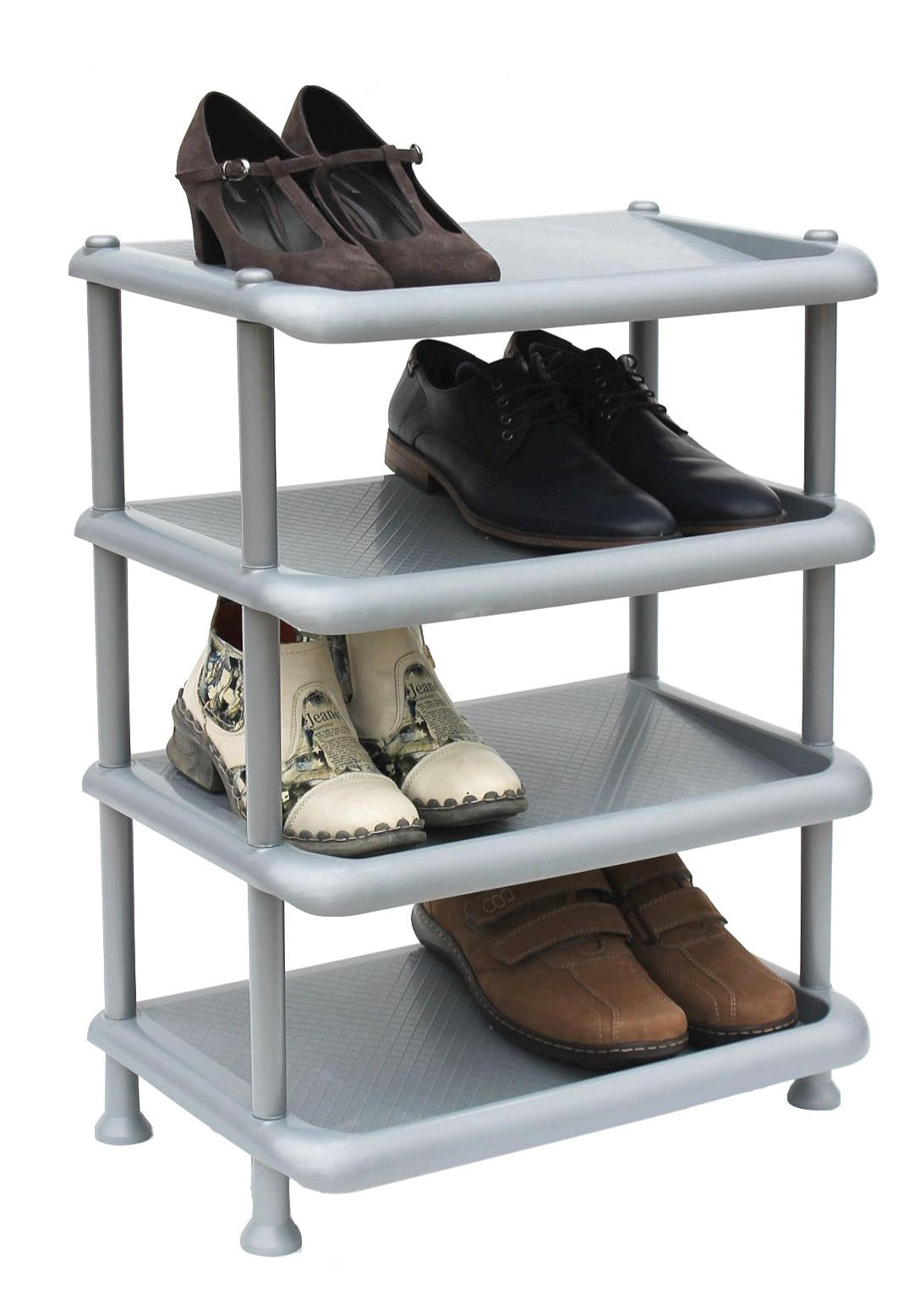 DanDiBo Schuhregal Grau 49x65x30 cm