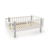 KINDERBETT ETUDE Grau 88x165x65 cm - Grau, Holz - FURNLUX