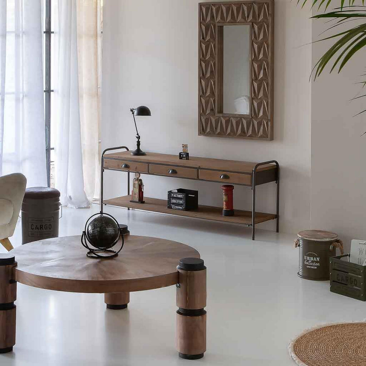 KORB aus Metall, grün, 50cm - Dunkelgrün, Metall (50/50/50cm) - Wanderlust