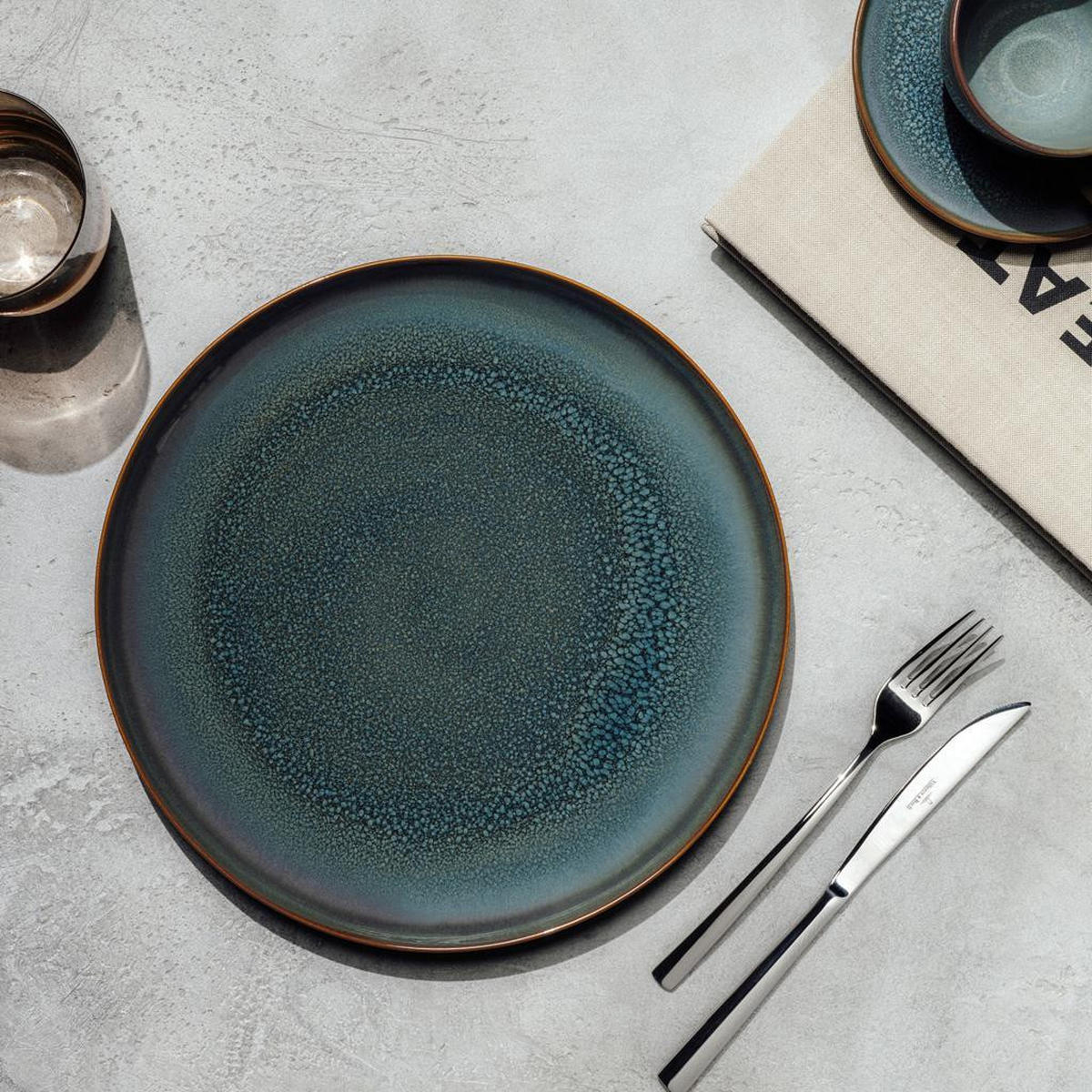 SPEISETELLER Crafted Breeze blau-grau ø 29 cm 6er Set - Blaugrau, Keramik (29cm) - like.Villeroy & Boch