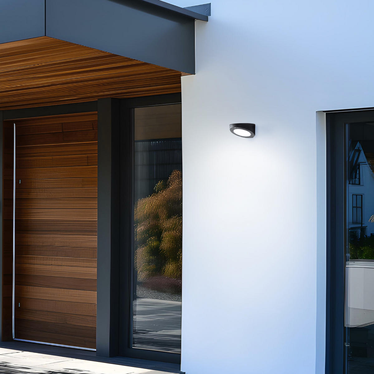 AUSSENWANDLEUCHTE Bardum G96924/06 - Schwarz, Metall (16/8/16cm) - Brilliant