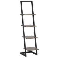REGAL mit 4 Ebenen 143 cm Schwarz Joplin - Schwarz, Holzwerkstoff (35/143/33cm) - Beliani