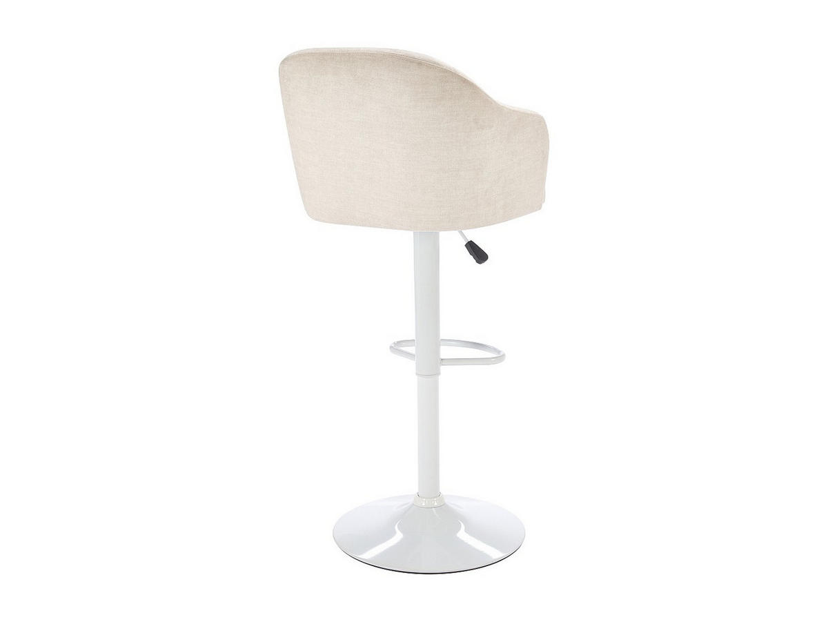 BARHOCKER - 52cm x 51cm - Polyester - cremefarben - CARSTEN - Creme, Textil (52/113/51cm) - Vente-Unique