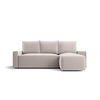 ECKSOFA mit Schlaffunktion SAVIO Poso 100 Rechts - Ecru, Textil (232/140cm) - Bedante