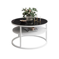 COUCHTISCH CIRI SLIM GLASS mit Regal - Weiß, Glas (60/60/41cm) - Lookway