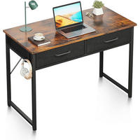 SCHREIBTISCH mit 2 Schubladen 100 x 40 x 78.7 cm Braun - Braun, Holzwerkstoff (100/40/78.7cm)