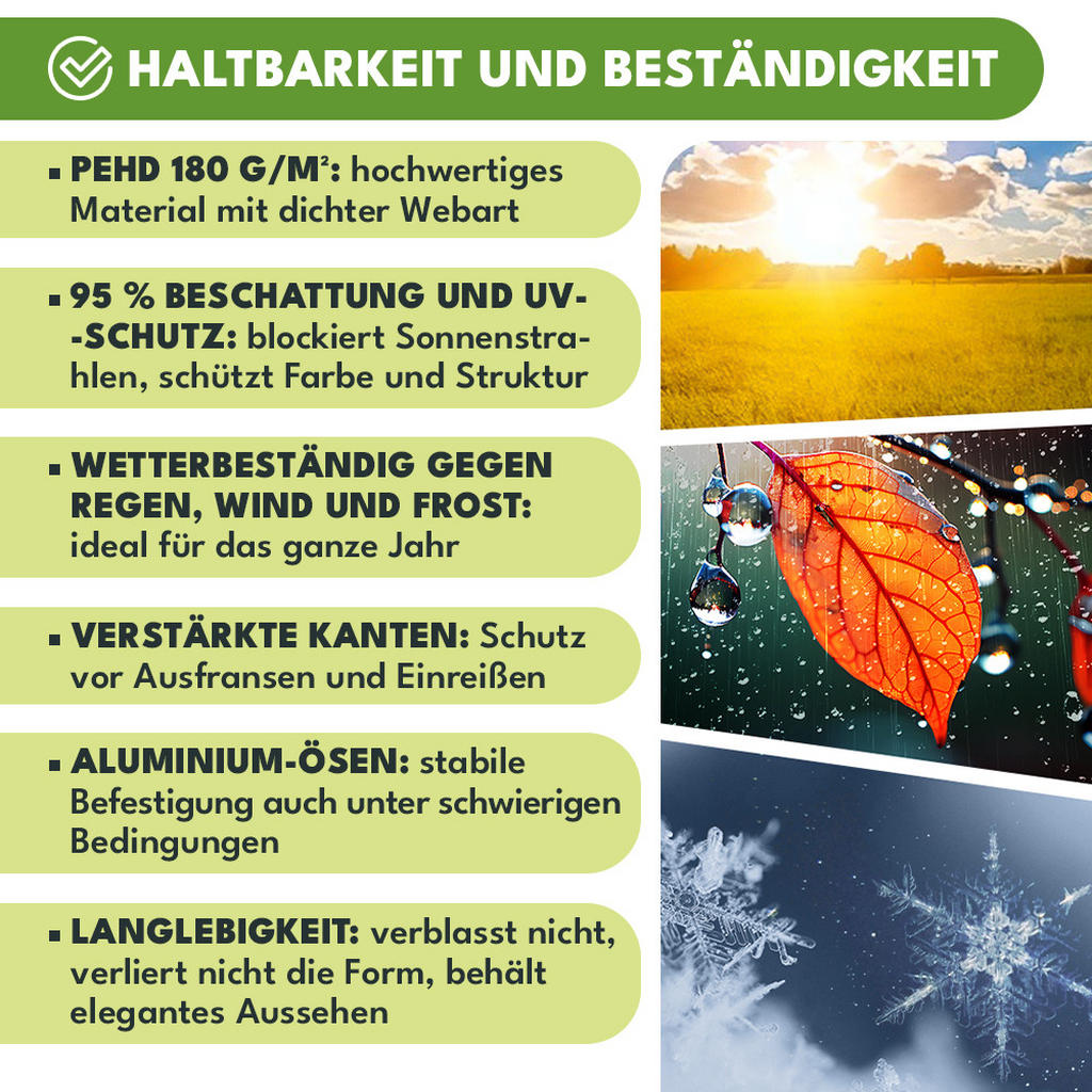 Thumbnail - Krumad Balkon-Sichtschutz, Anthrazit, Kunststoff, 500x120 cm, Sonnen- & Sichtschutz, Sichtschutz Garten, Balkon Sichtsch...