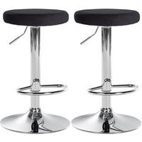 BARHOCKER Ponte Set 2-teilig 60-81 cm Schwarz - Schwarz, Textil (38.5/60/38.5cm) - furnicato