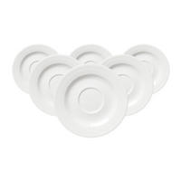 KAFFEEUNTERTASSEN Levi Weiß ø 15,5 cm 6er Set - Weiß, Keramik (15.5cm) - Ritzenhoff Breker