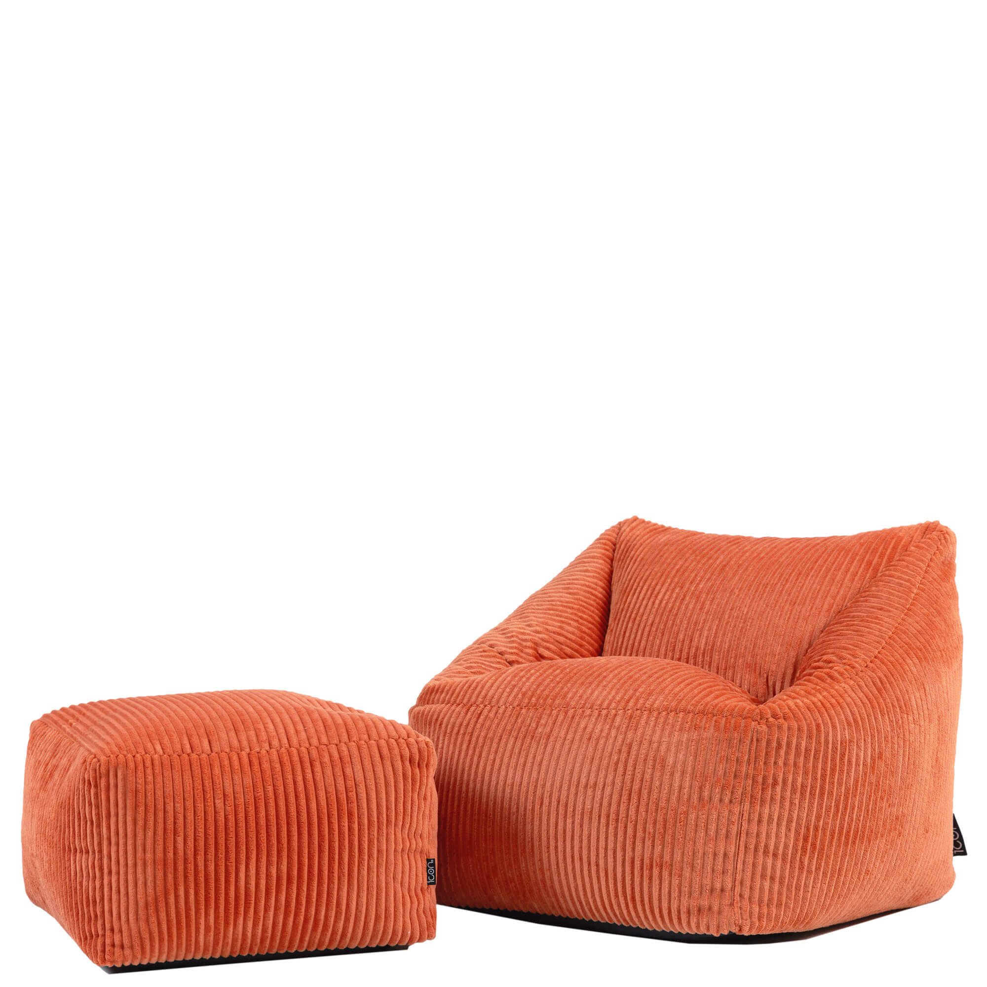 KINDERSITZSACK mit Hocker Natalia - Orange, Textil (55/44/55cm) - icon