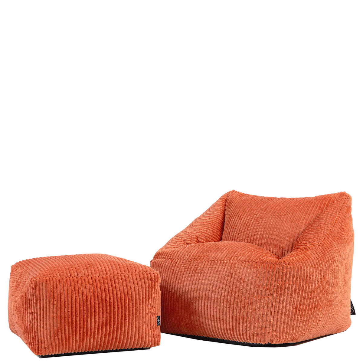 KINDERSITZSACK mit Hocker Natalia - Orange, Textil (55/44/55cm) - icon