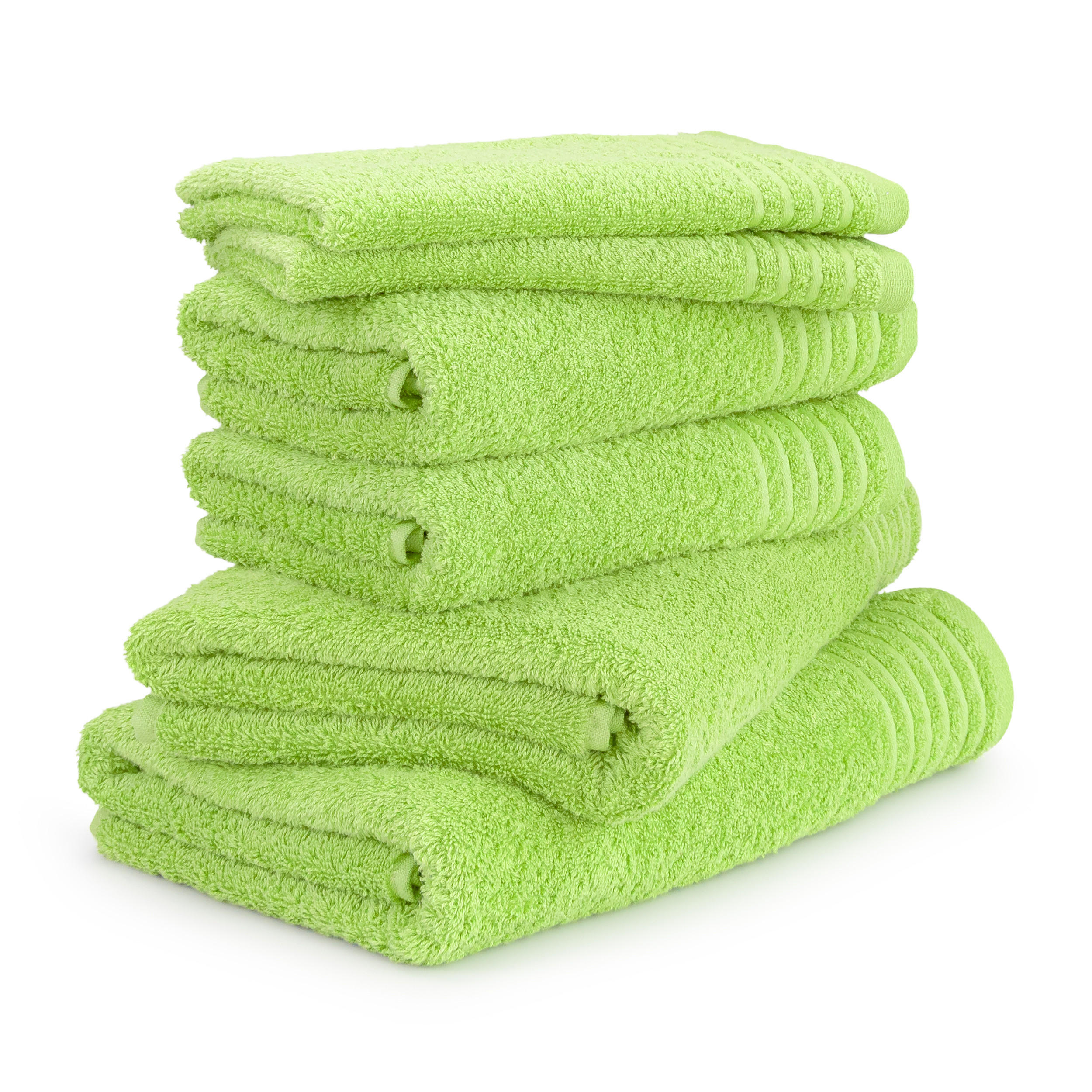 HANDTUCHSET NEW CLASSIC 6-TLG - Grün, Textil (50/100cm) - MÖVE