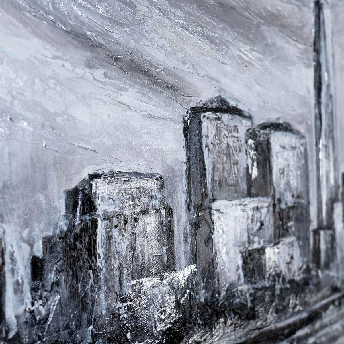 GEMÄLDE Architektur der Zeit auf Keilrahmen 115x50 cm - Multicolor, Holz (115/50cm) - YS-art gallery