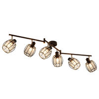 DECKENSTRAHLER Funkelar 57/21/103 cm - Schwarz, Glas (103/57/21cm) - ZMH