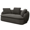 2,5-SITZER SOFA - Anthrazit, Textil (186/74/102cm) - home24
