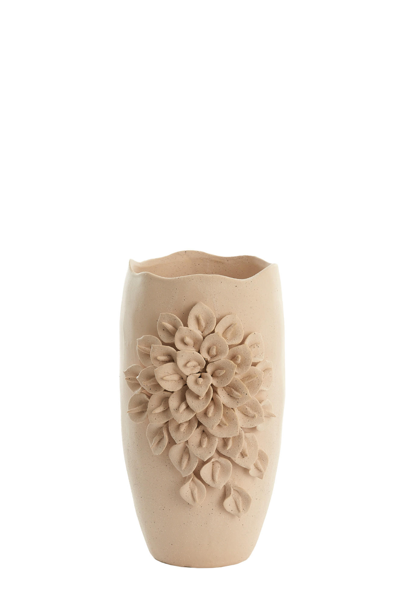 VASE Amiata Weiß 23/19/35,5 cm - Weiß, Keramik (35.5cm) - Light & Living