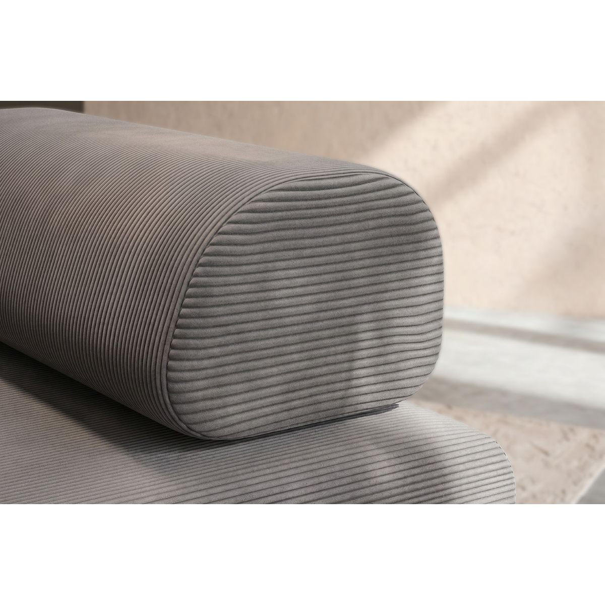 2-3-SITZER-SCHLAFSOFA aus grauem Cord - Grau, Textil (95/70.5/190cm) - Kimo