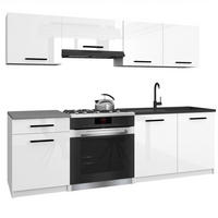 KUCHYNSKÁ linka Italia 1 180 cm, s pracovnou doskou, biela, vysoký lesk - biela s vysokým leskom, drevo (180/143/60cm) - B BELINI GROUP