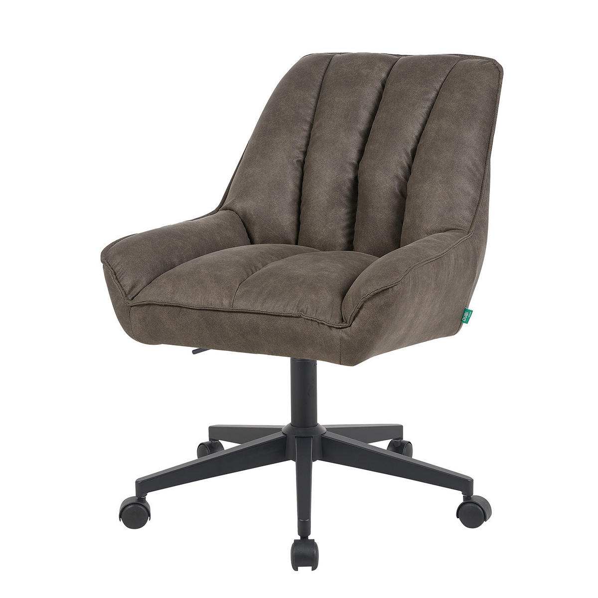 BÜROSTUHL Mika-Jette 2er-Set - Taupe/Schwarz, Textil/Metall (60/85/68cm) - DUBI Möbel