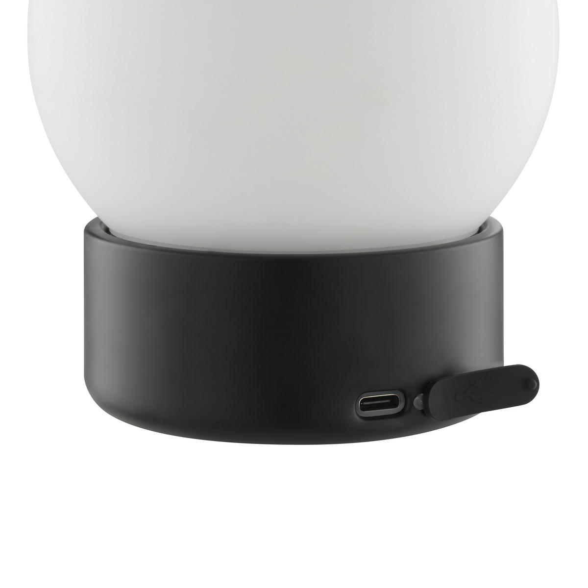 TISCHLEUCHTE Dori Weiß/Schwarz 10,5/10,5/12,8 cm - Multicolor, Glas (10.5/10.5/12.8cm) - Brilliant