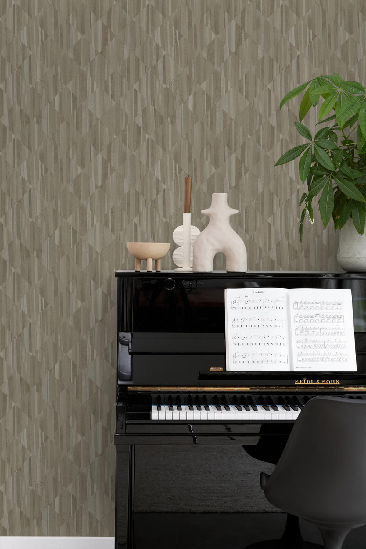 TAPETE 3D Holzoptik 50 x 900 cm - Braun, Papier (50/900cm) - Origin Wallcoverings