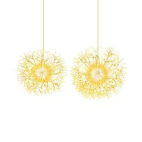 LEUCHTKUGEL 44cm Gold(2er-Set) - Goldfarben, Metall (54/54/54cm) - COSTWAY