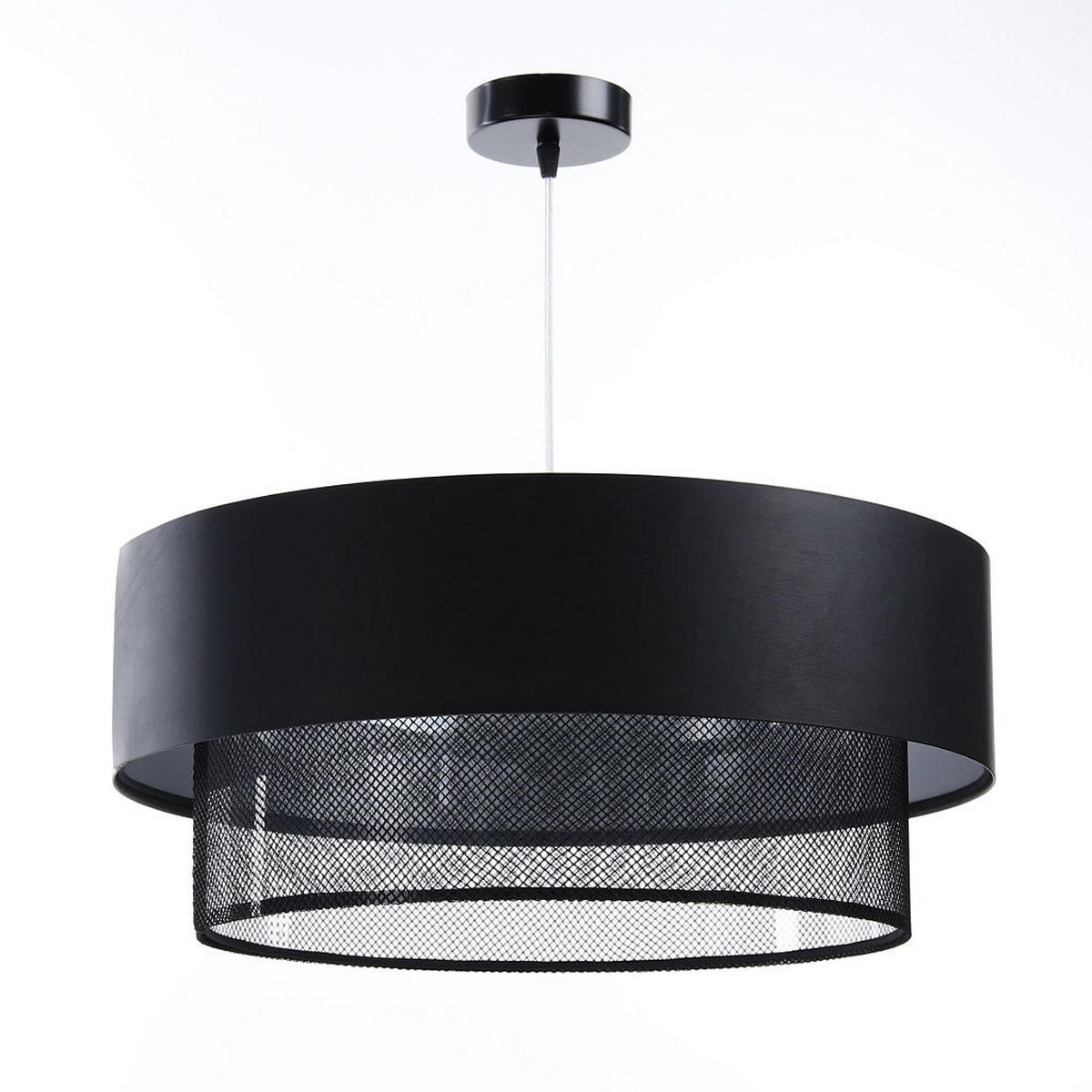 HÄNGELEUCHTE Schwarz 60/20 cm - Schwarz, Kunststoff (60/1/20cm) - ONZENO